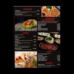 Menu à commander - 2